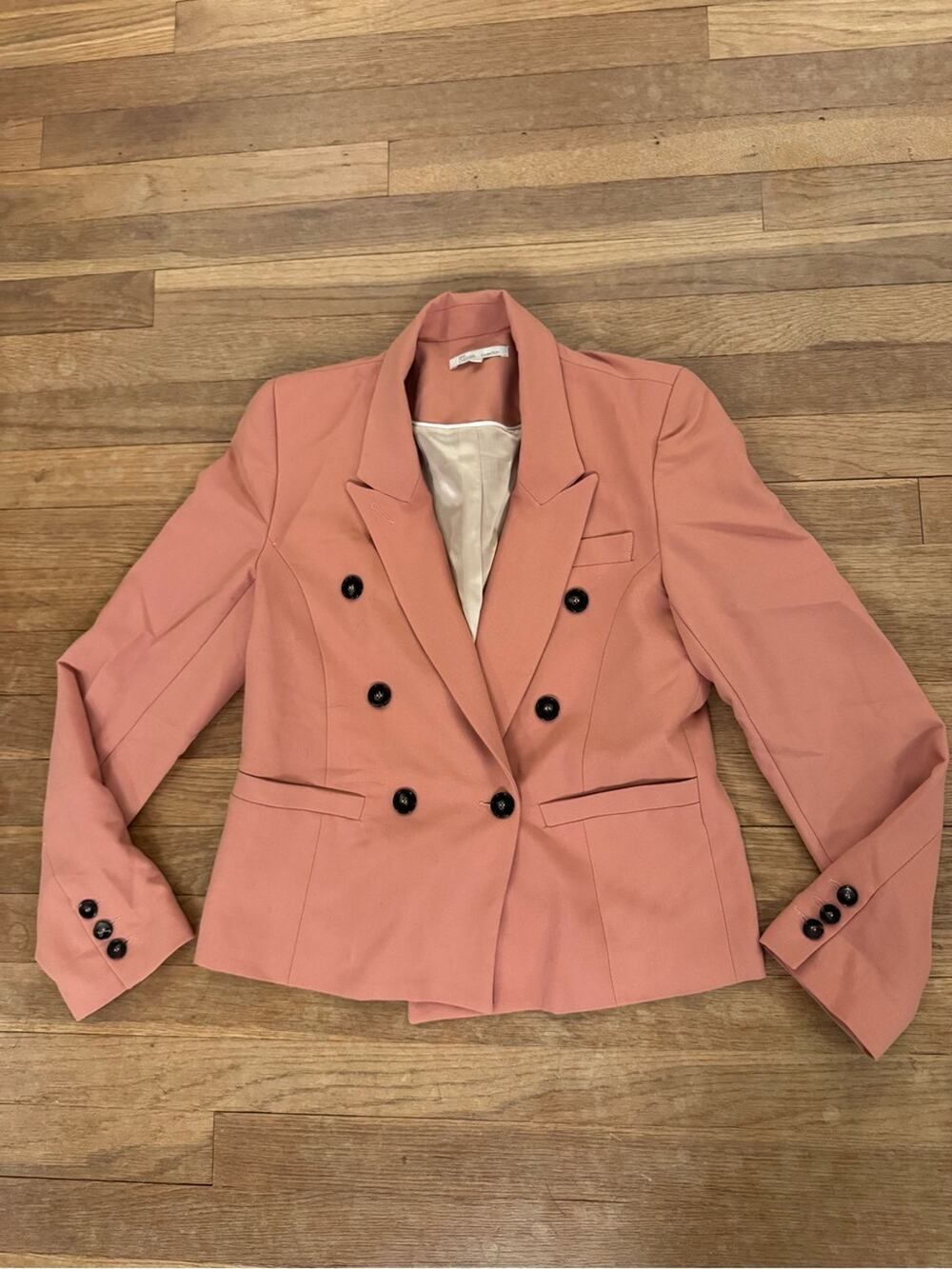 Les Petites... Collection Pink Double Breasted Blazer - Size 36 (US 4)
 b23